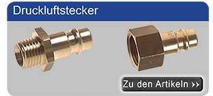 Druckluftstecker für Kompressor oder Druckluftgeräte