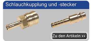 Schlauchkupplung und Schlauchstecker im Druckluft-Shop.